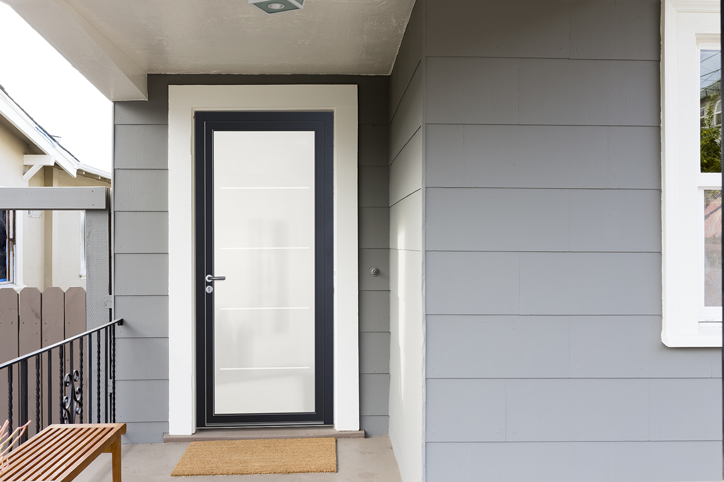 Porte d'entrée Bhautika vitrée | Grosfillex