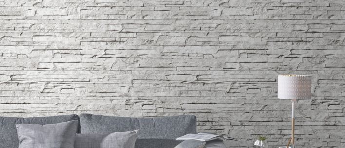 Revestimiento de pared para interior - ELEMENT 3D PREMIUM OXYDÉ -  GROSFILLEX - de PVC / texturizado / con motivos estampados
